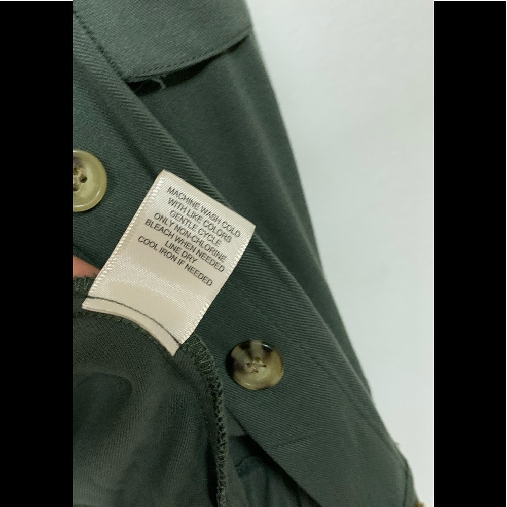 Common Stitch Button Top/outerwear. Olive green - Picture 7 of 7